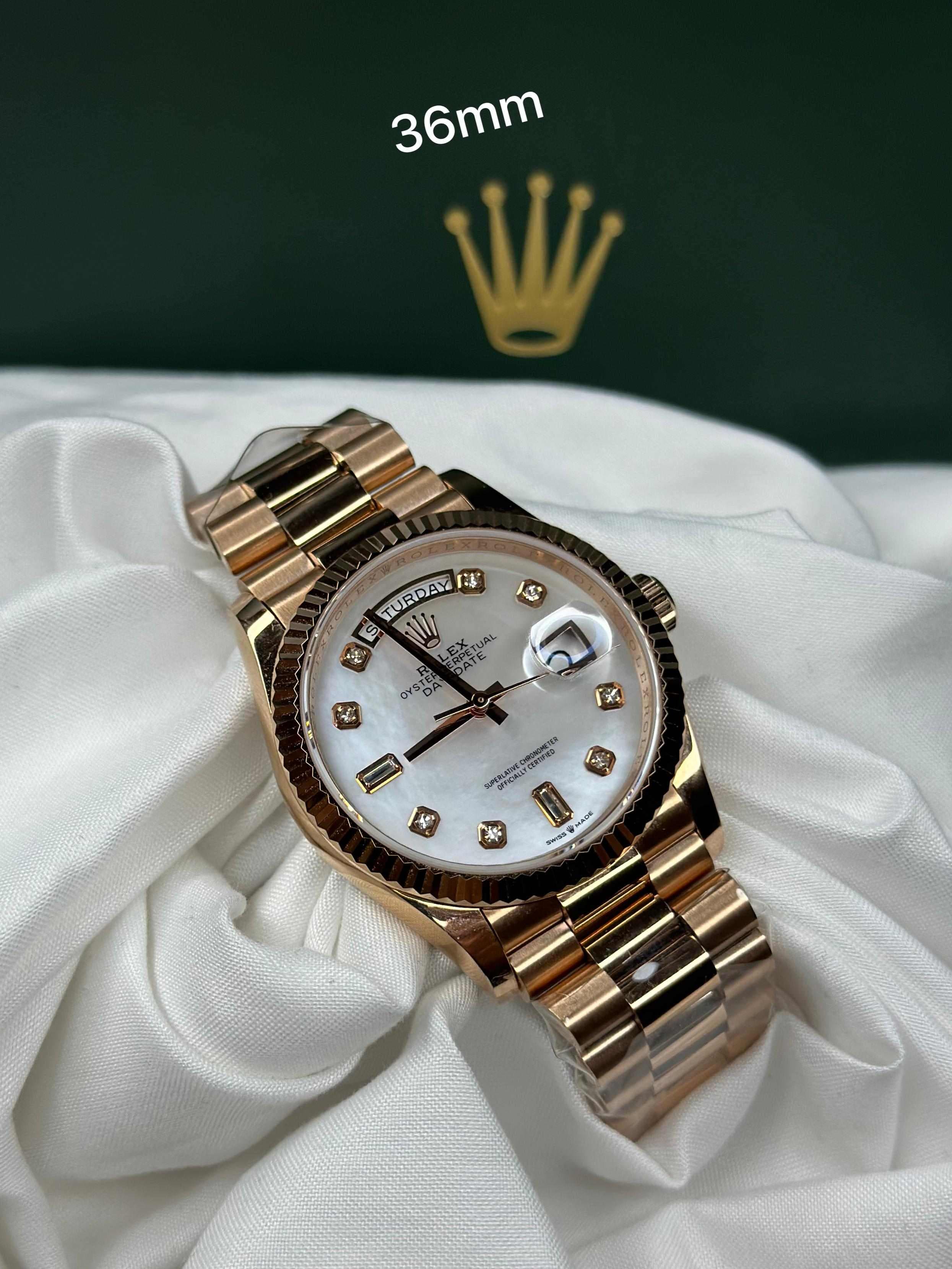 Rolex Lady Day-Date 36mm – Rose Gold Edition (President Bracelet)