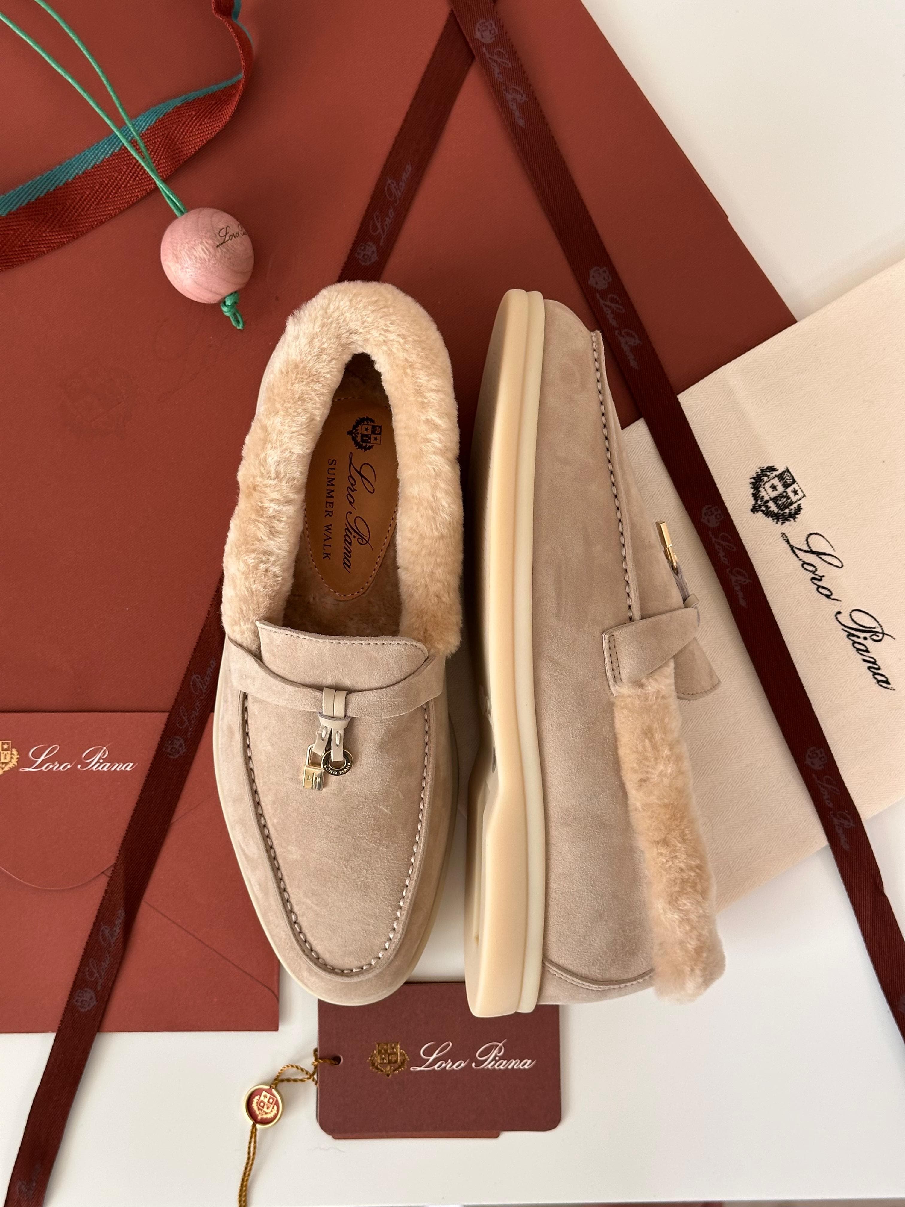 Loro Piana Summer Walk Loafers – Suede Calfskin Leather