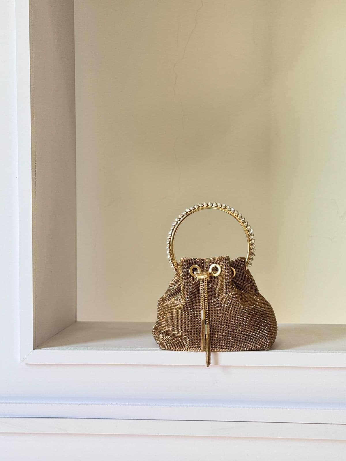 Jimmy Choo Crystal Mini Bucket Bag