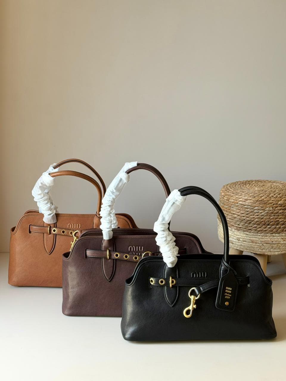 Miu Miu Aventure Nappa Leather Bag