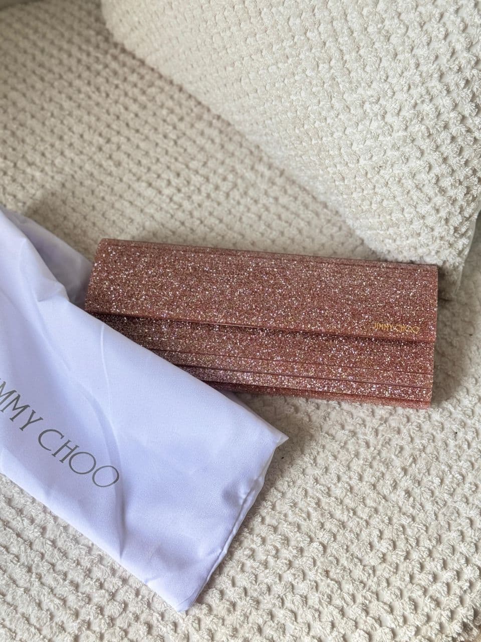 Jimmy Choo Glitter Clutch Bag