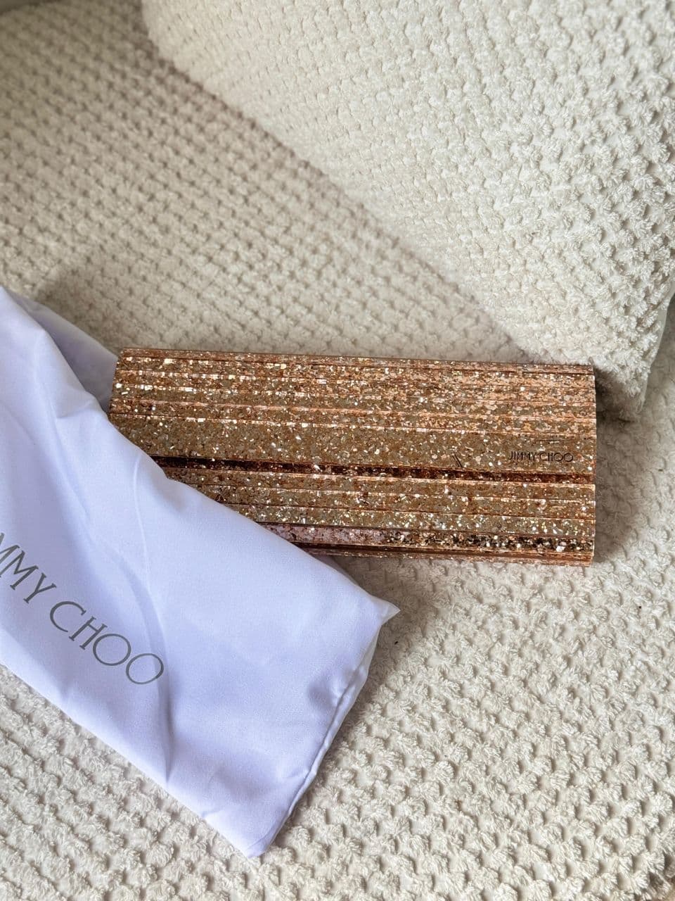Jimmy Choo Glitter Clutch Bag