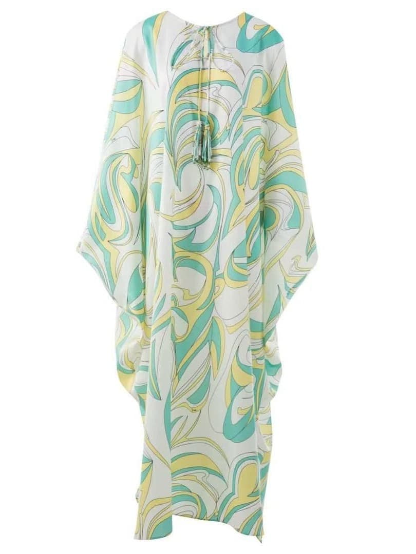 Emilio Pucci Printed Silk Midi Dress
