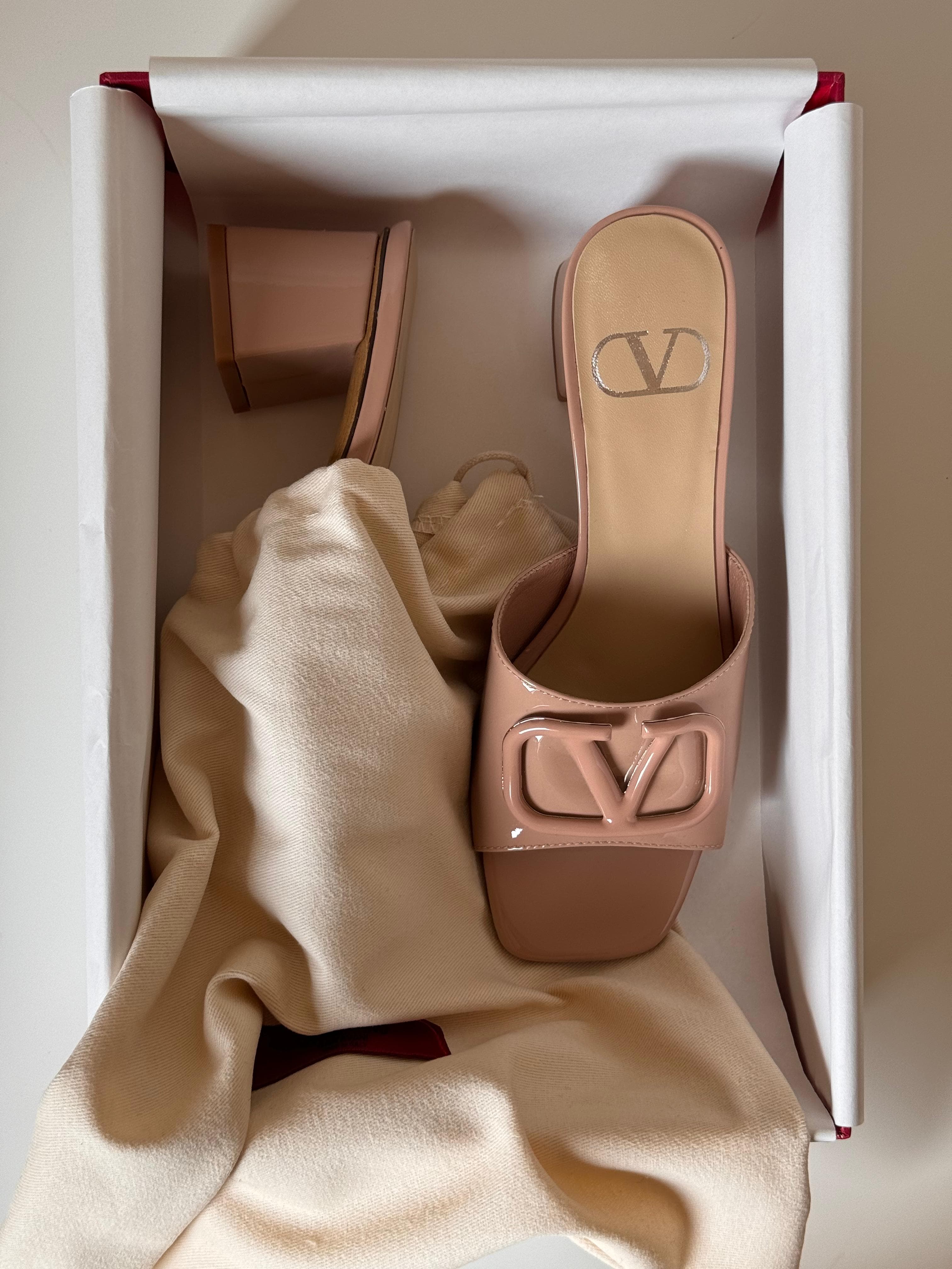 Valentino Garavani VLogo Block Heeled Sandals – Chic Comfort in Iconic Design