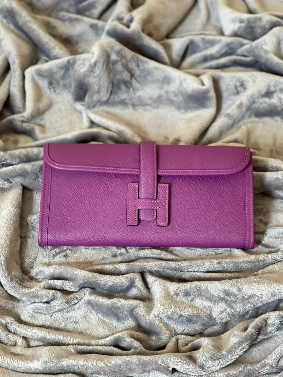Hermes Jige Clutch Epsom
