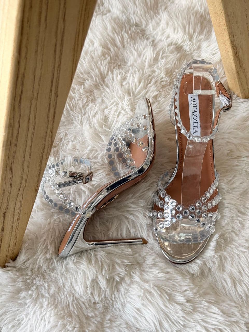 Aquazzura Crystal Heeled Sandals – Full Color Collection