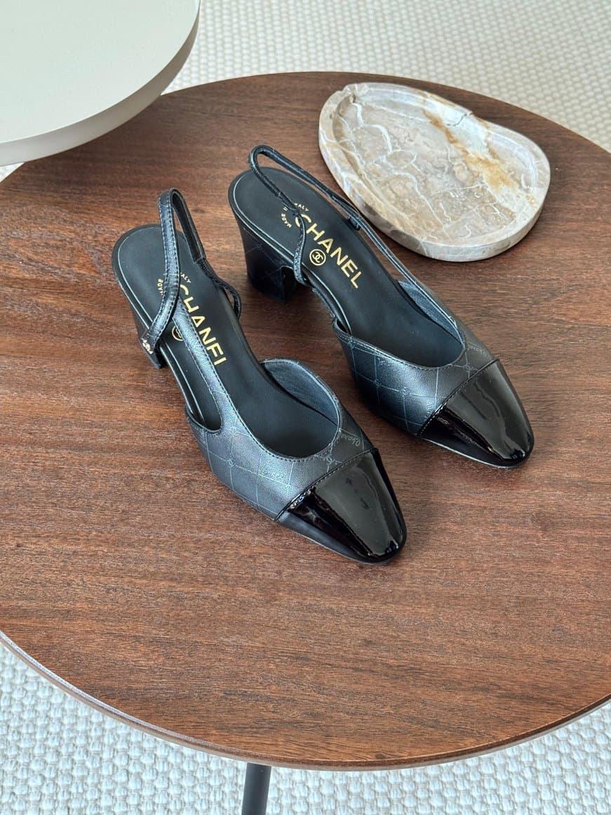 Chanel Slingback Low Heel – Subtle Elegance with Everyday Comfort