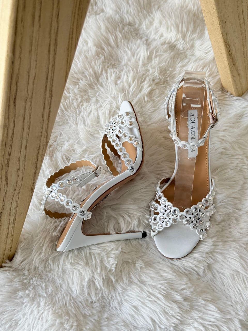 Aquazzura Crystal Heeled Sandals – Full Color Collection