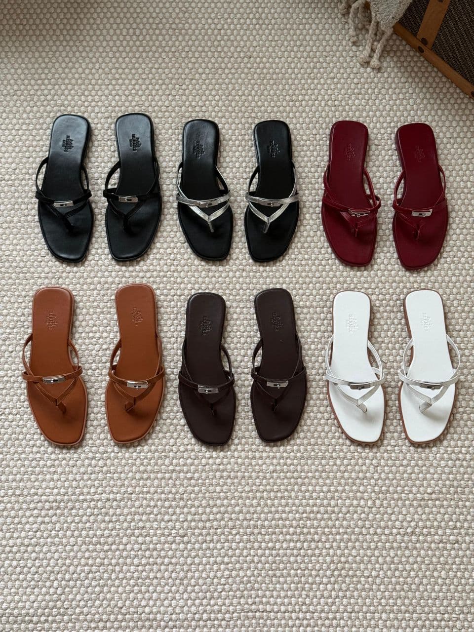 Hermès Miss Sandal Kelly Buckle Leather