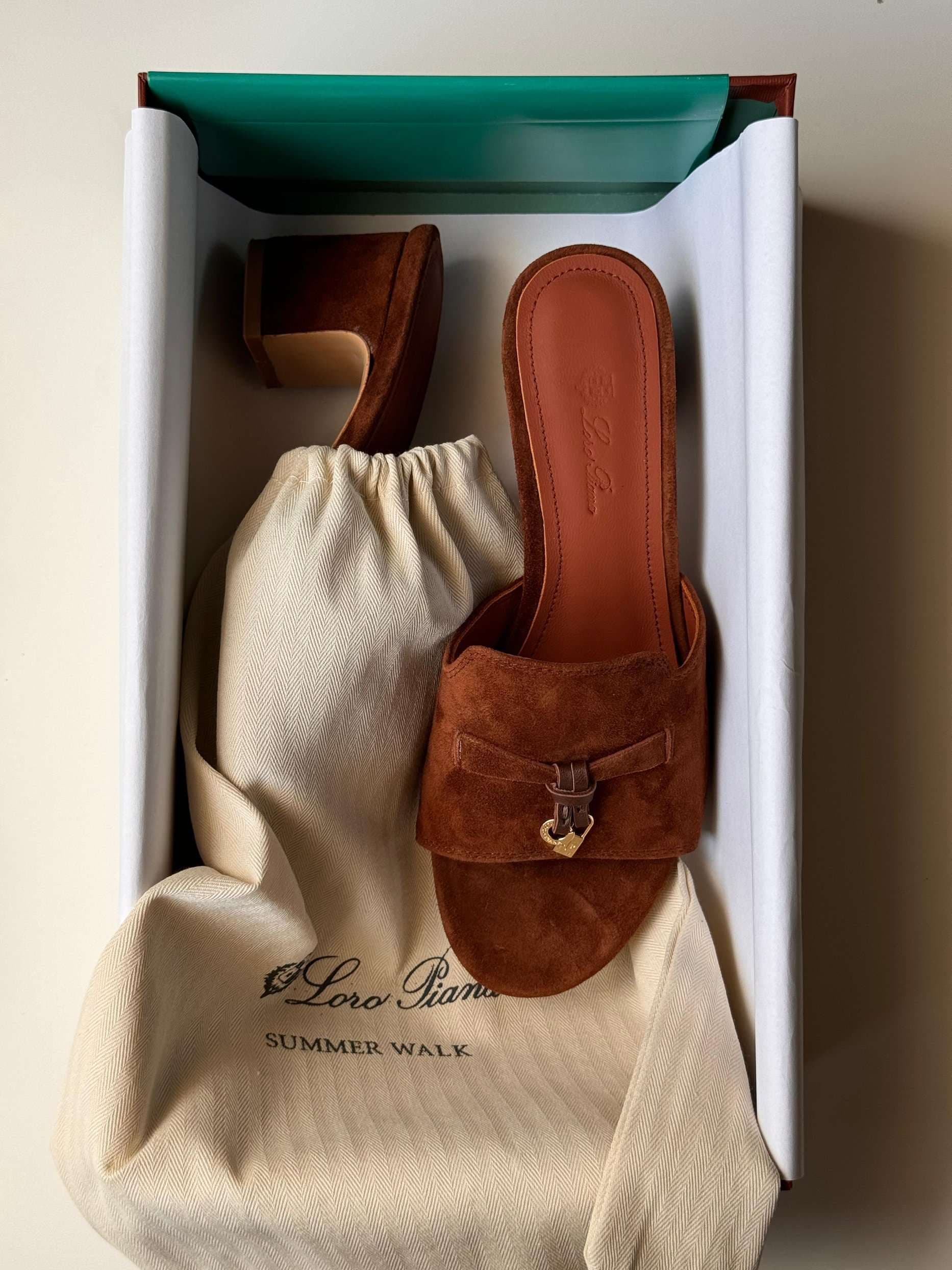 Loro Piana Summer Charms Heel Sandal