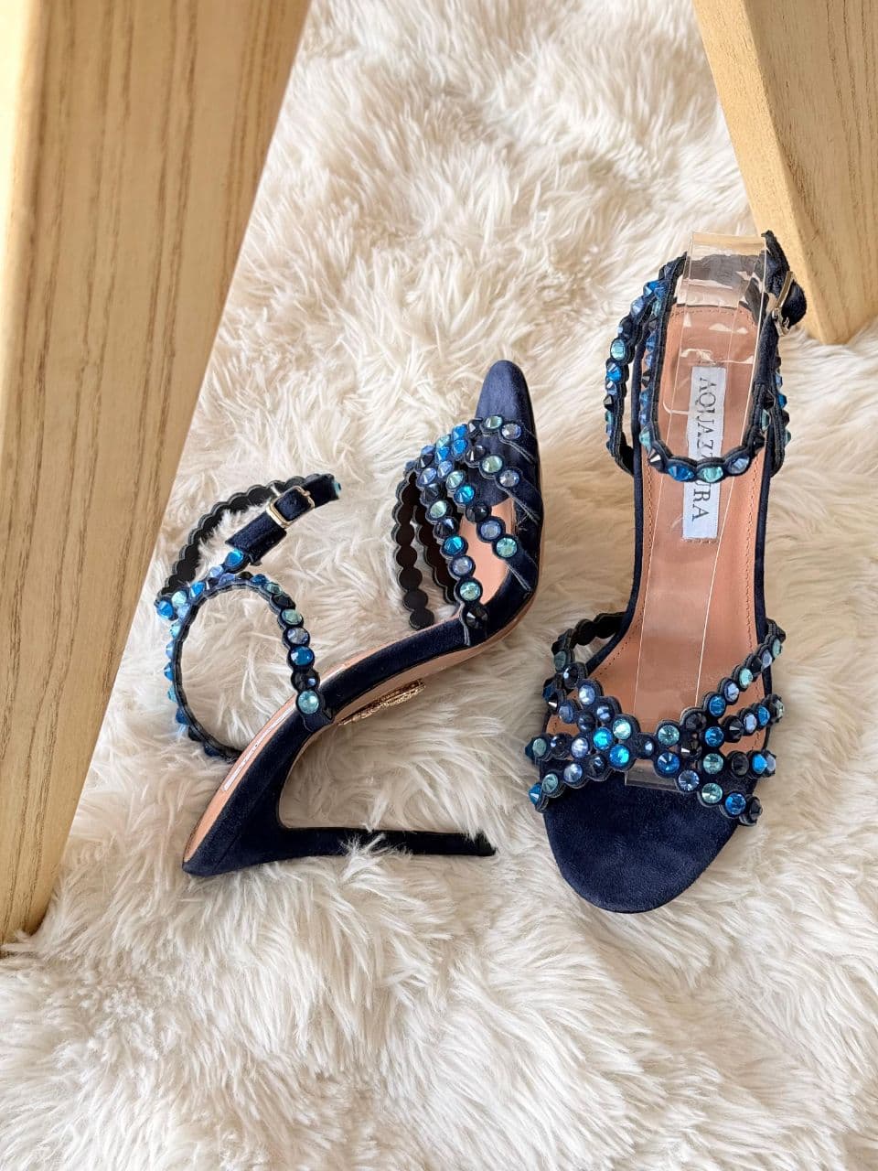 Aquazzura Crystal Heeled Sandals – Full Color Collection