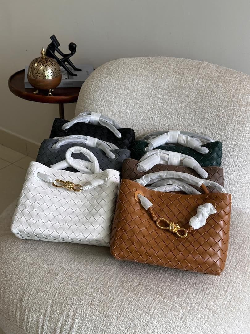 Bottega Veneta Andiamo Small Intrecciato Leather Handbag