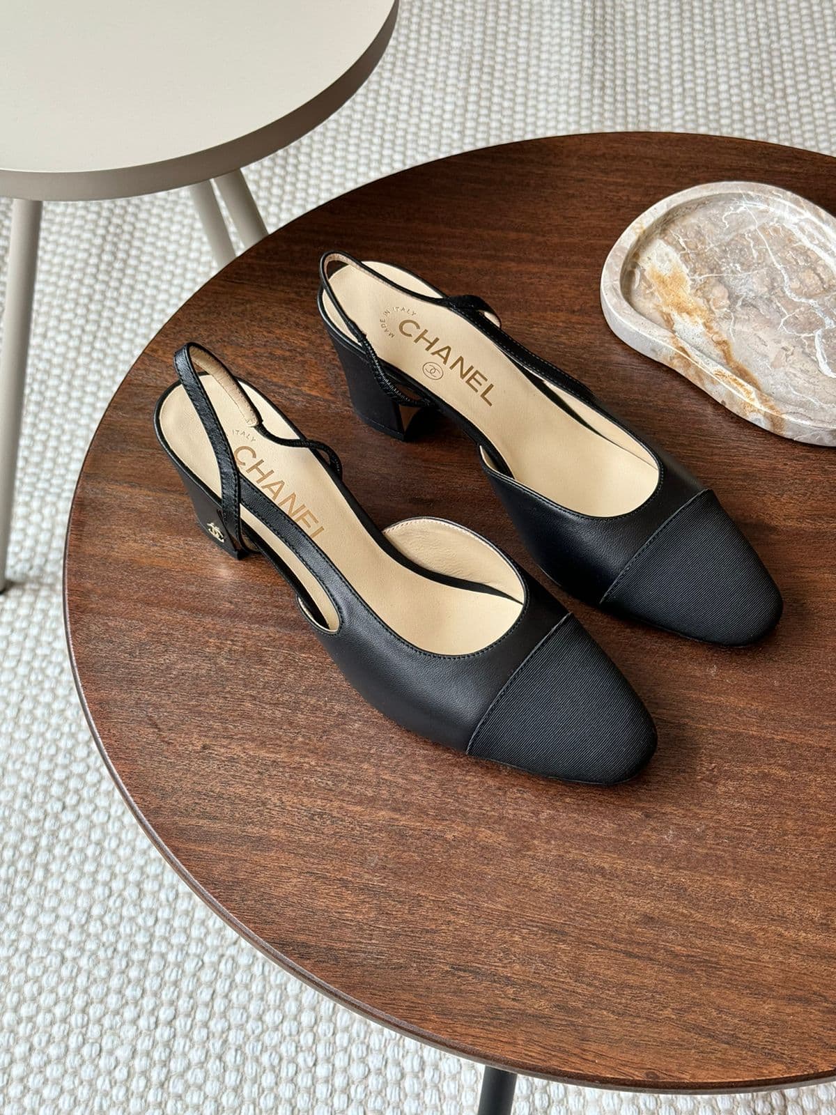 Chanel Slingback in Grosgrain Fabric – Timeless Parisian Texture