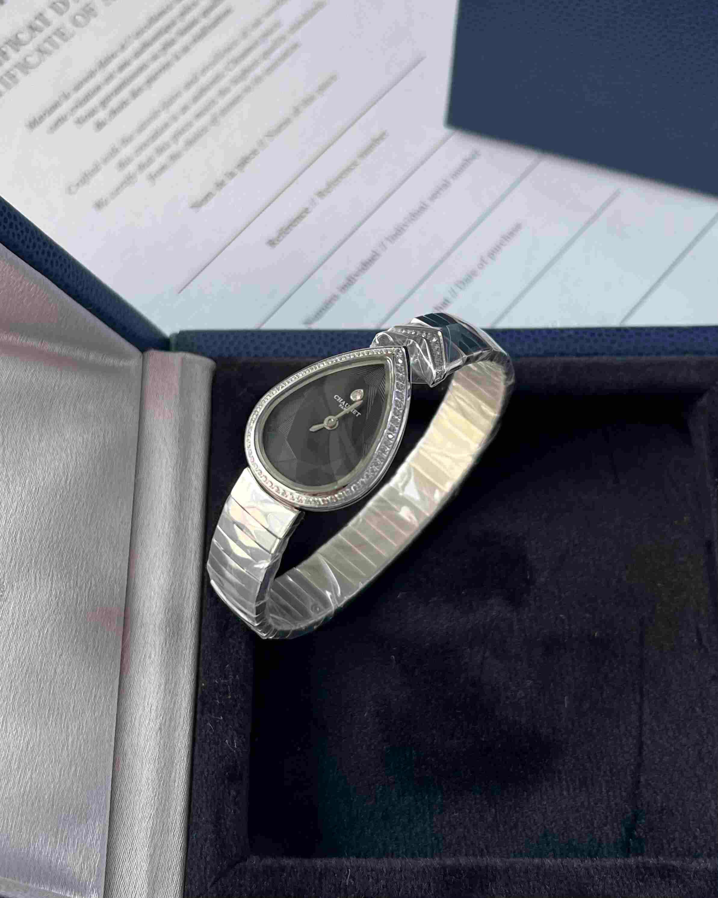 Chaumet Joséphine Aigrette Bracelet Watch – Black & White Steel Collection