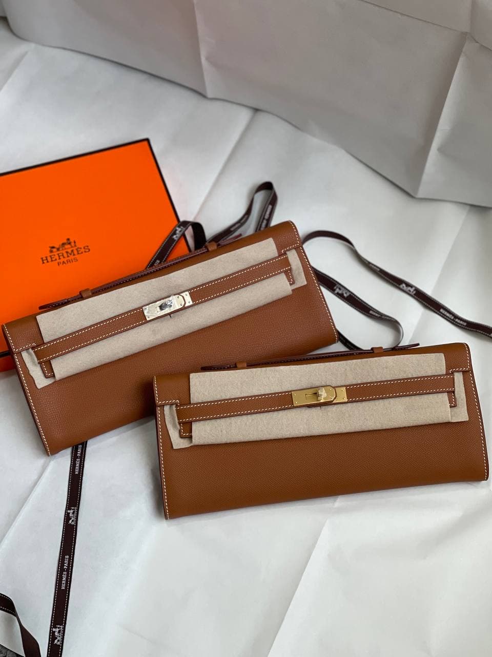 Hermès Kelly Cut Epsom Clutch – Luxury Colors Available in UAE