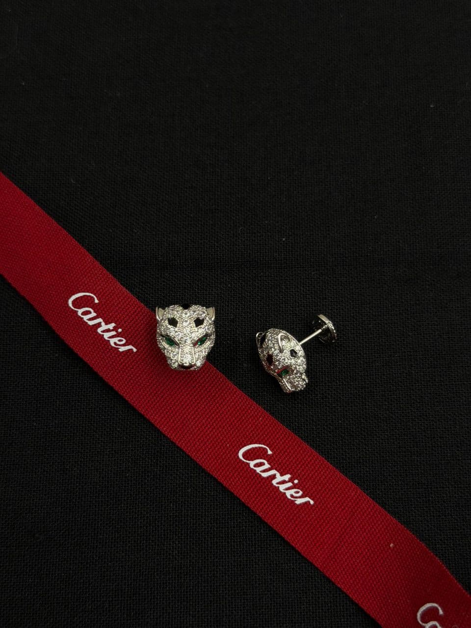 Cartier Panthère Necklace & Earrings Set – Green Eyes – Luxury Jewelry
