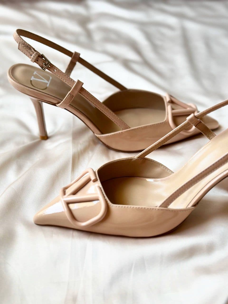 Valentino Garavani VLogo Signature Patent Leather Slingback Pumps – Full Collection