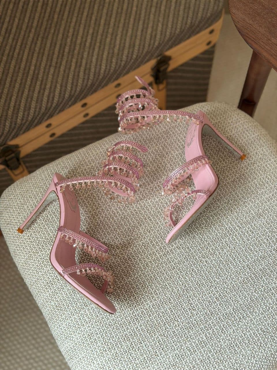 René Caovilla Chandelier Sandal 105