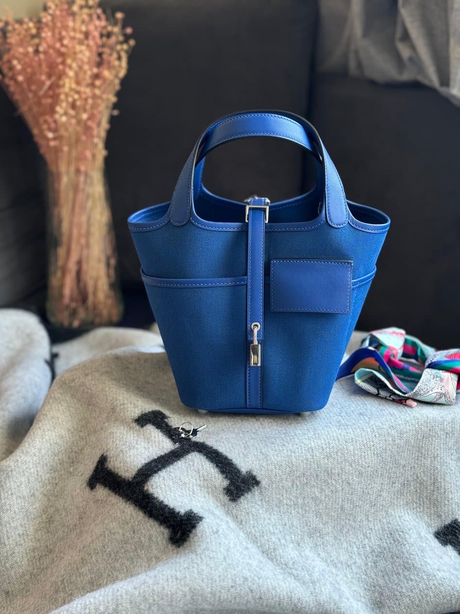 Hermès Picotin Cargo Canvas & Leather Bag