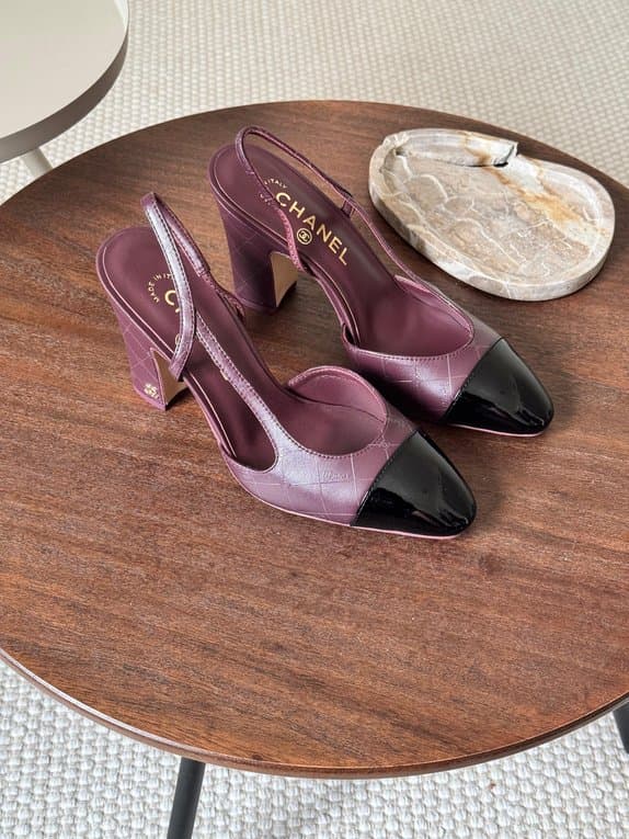 Chanel Slingback Heel Black – Quilted Leather Sophistication