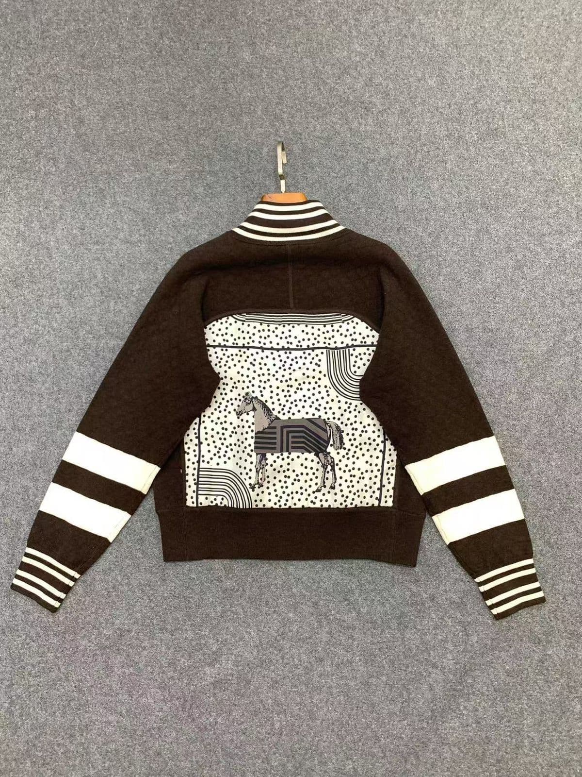 Hermès Printed Zip Wool Jacket – Limited Design