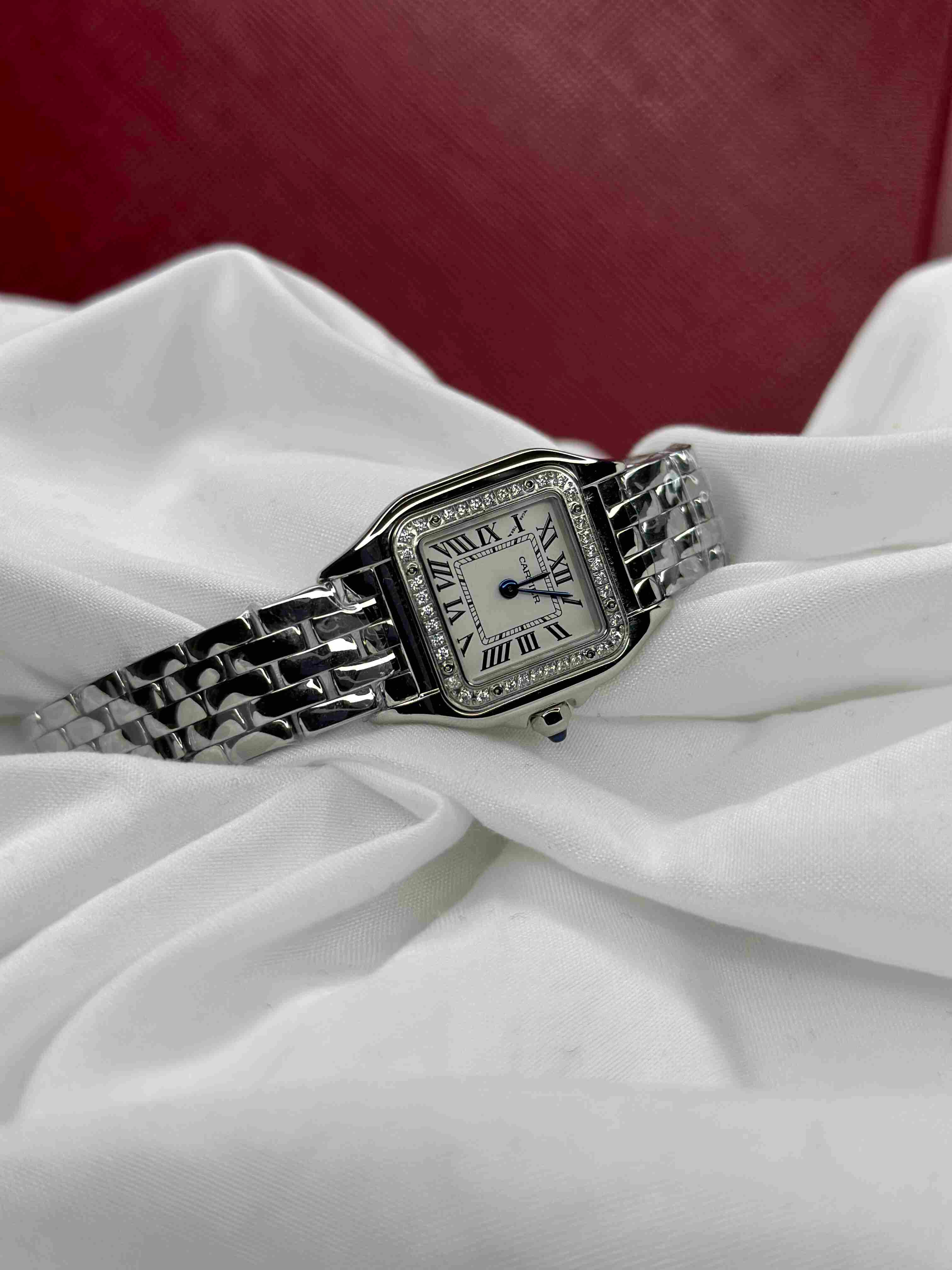 Cartier Panthère de Cartier Silver Watch – Stainless Steel Elegance for Women