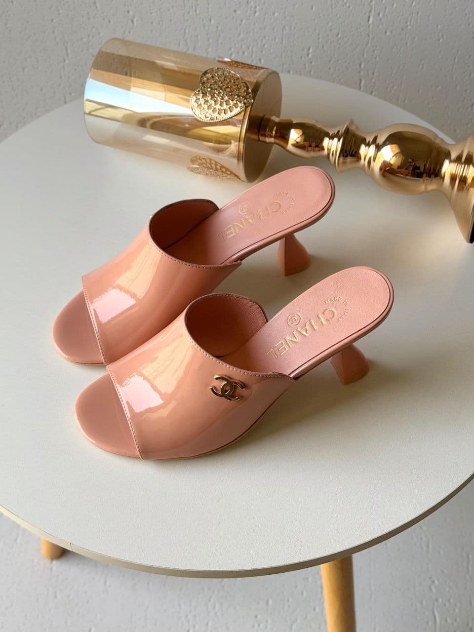 Chanel Patent Open-Toe Heels – Women’s Luxury Sandals