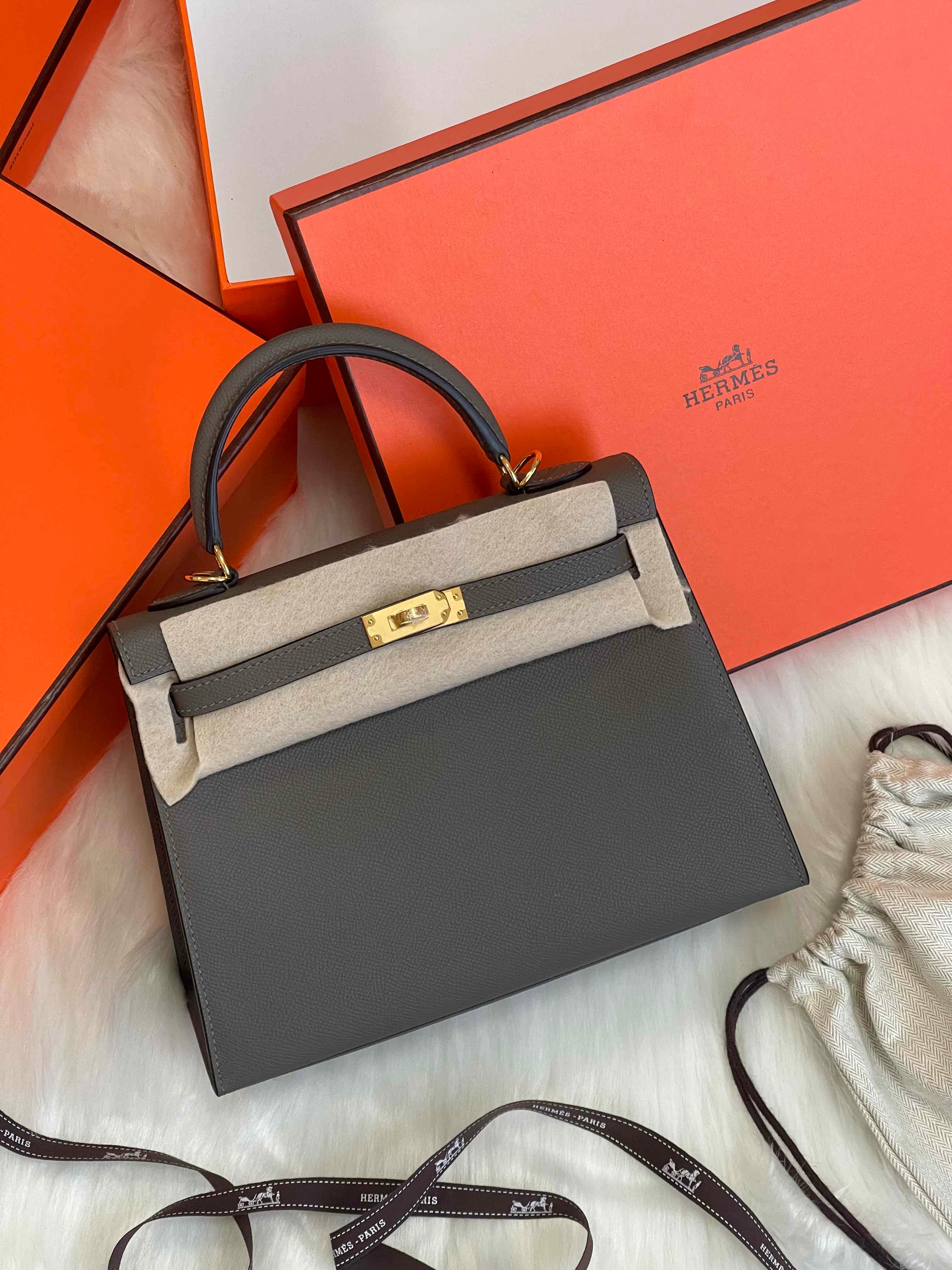 Hermès Kelly 25 Epsom Leather Bag – Full Color Collection Available in UAE & GCC
