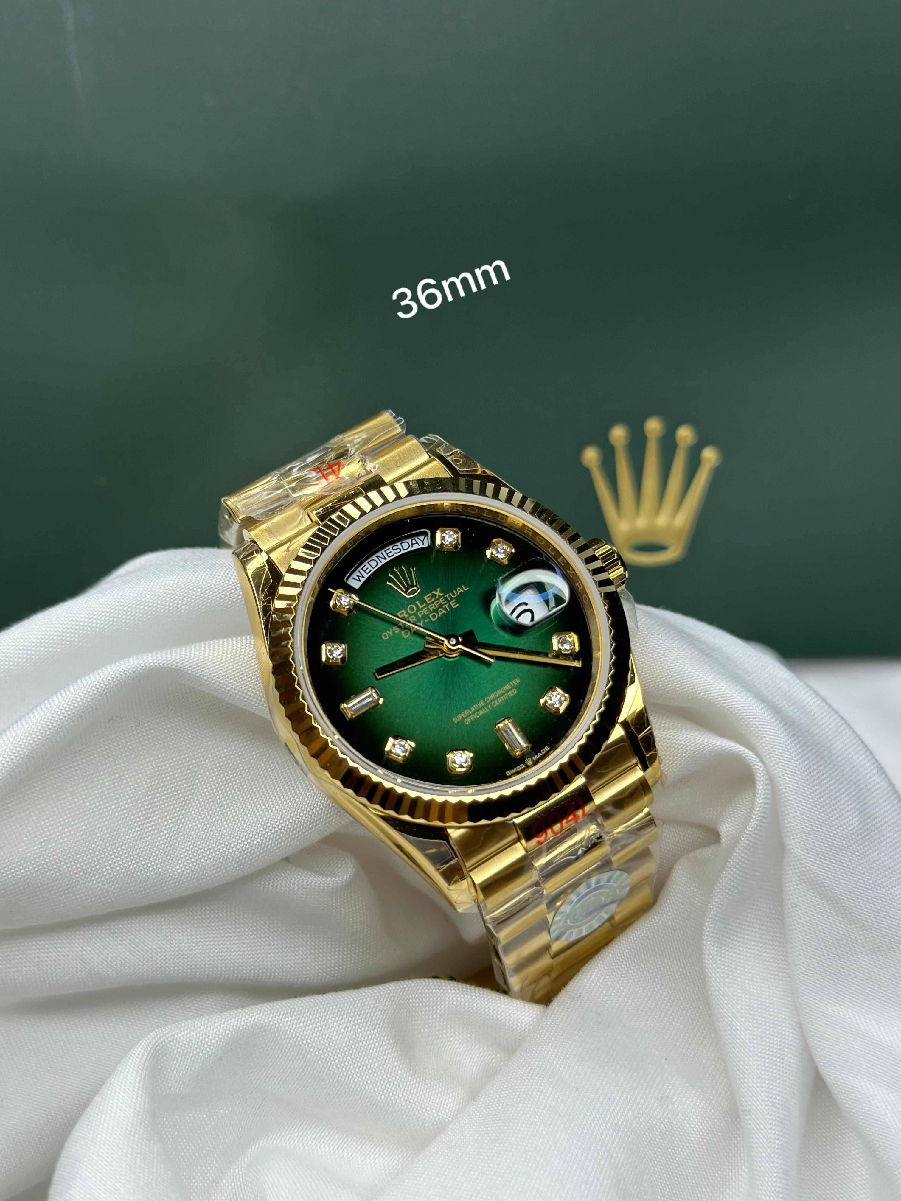 Rolex Lady Day-Date 36mm – Gold-Tone Steel Edition (President Bracelet)