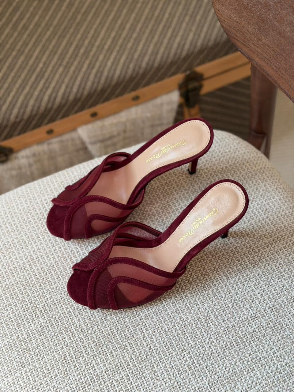 Gianvito Rossi Mesh Heels
