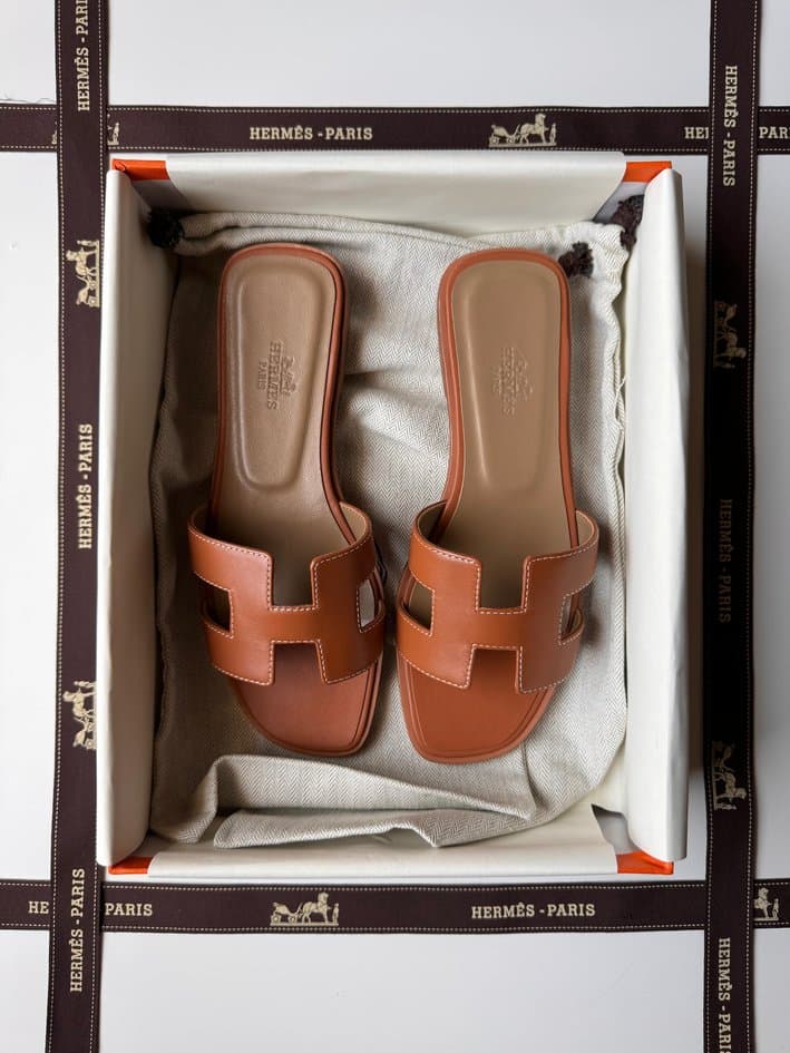 Hermes Oran Box Calfskin Two-tone