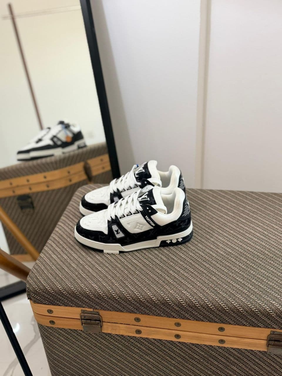Louis Vuitton LV Trainer Sneakers Monogram Denim Blue & Classic Black Edition