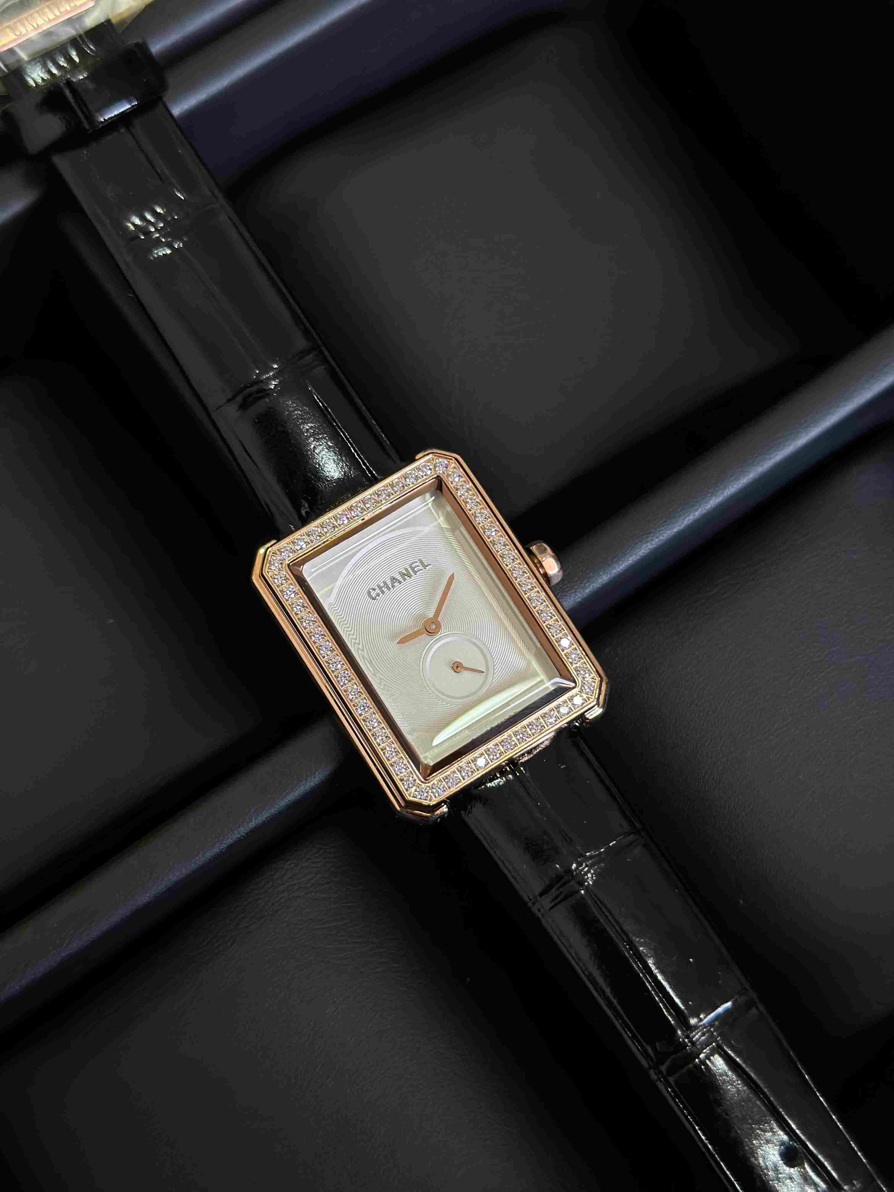 Chanel Boy·Friend Black Strap Ladies Watch – Diamond & Classic Editions