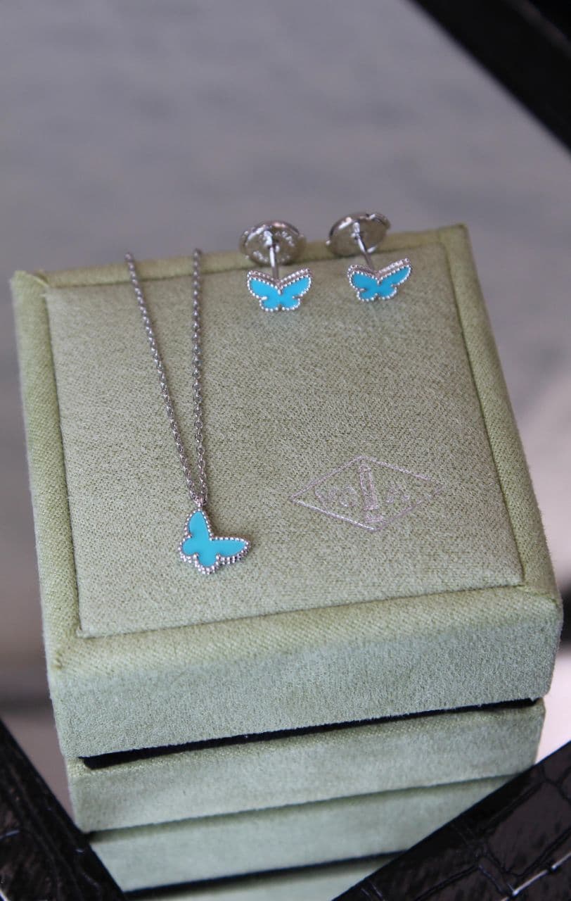 Van Cleef & Arpels Butterfly Necklace & Earrings