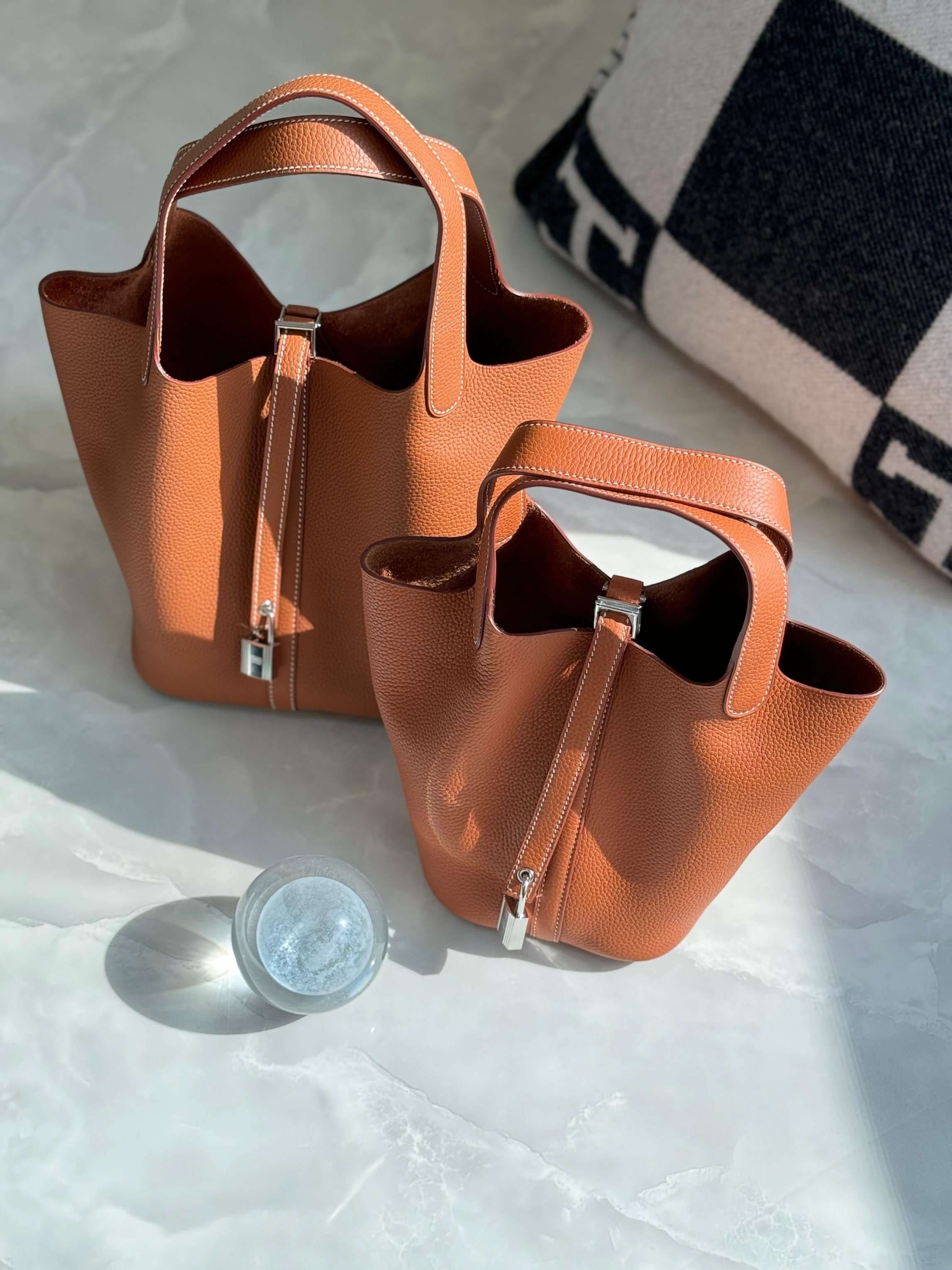 Hermès Picotin Togo Leather Bag – Size 18 cm & 22 cm