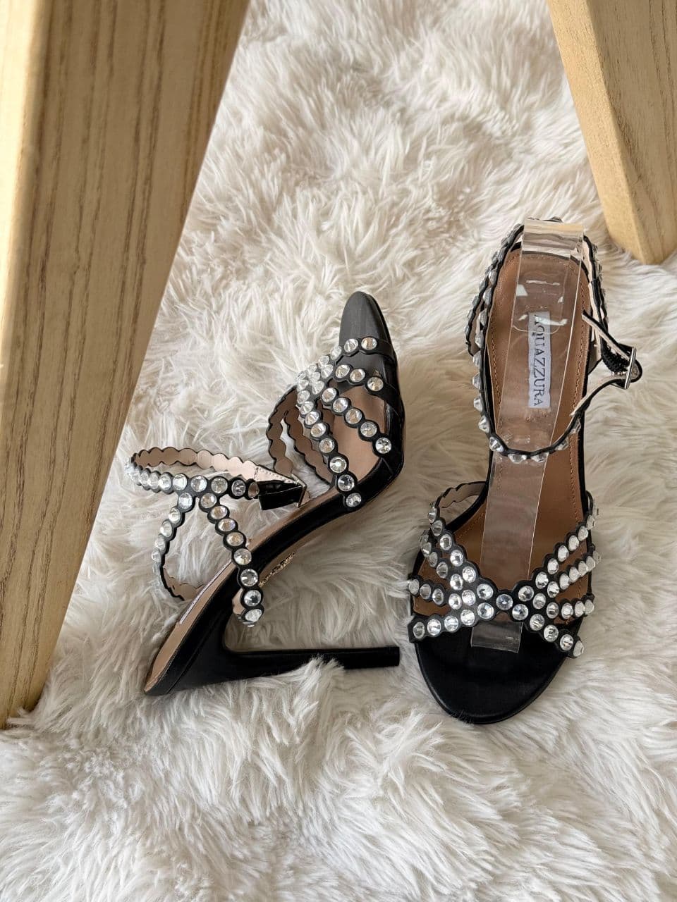 Aquazzura Crystal Heeled Sandals – Full Color Collection