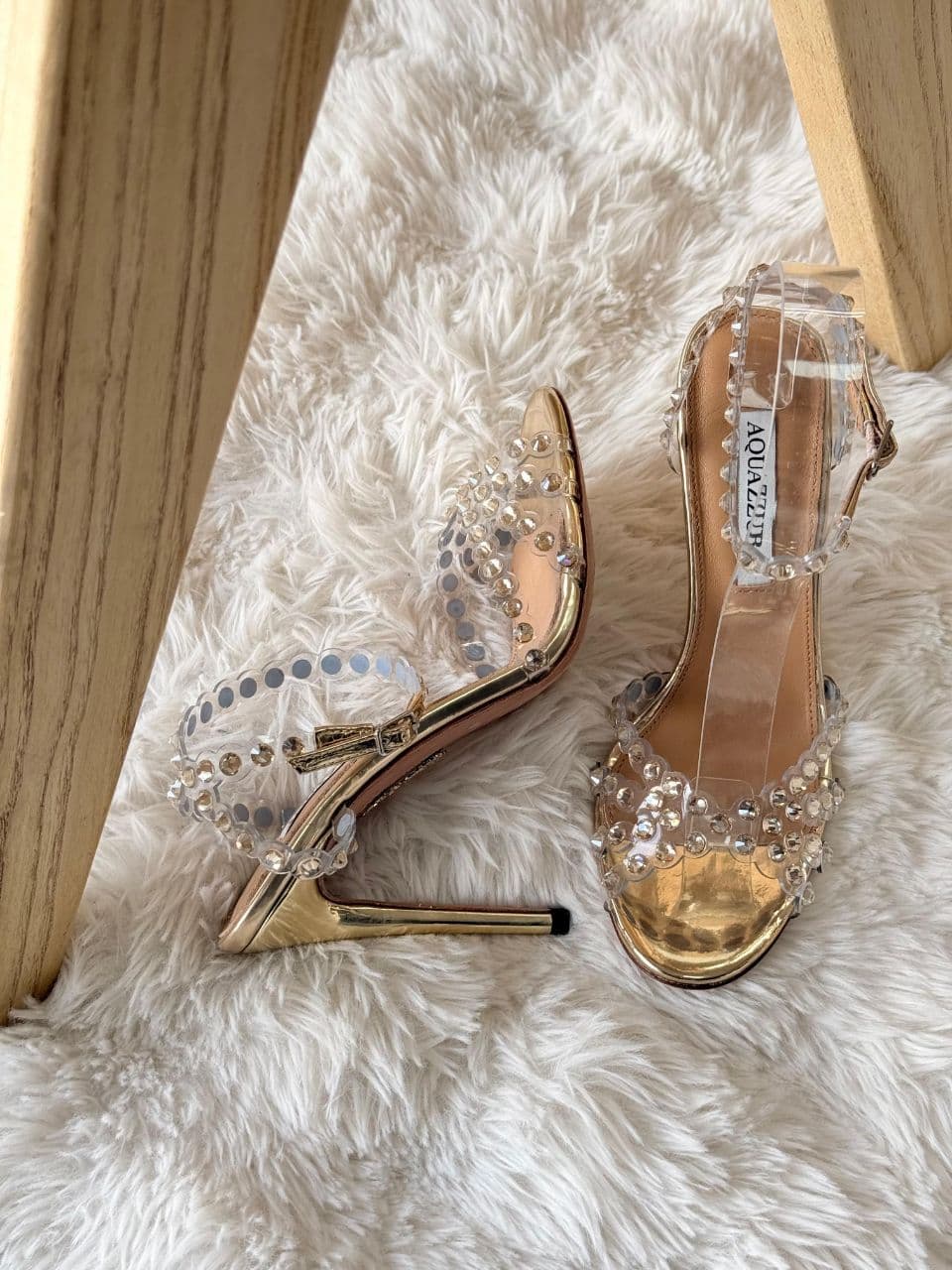 Aquazzura Crystal Heeled Sandals – Full Color Collection