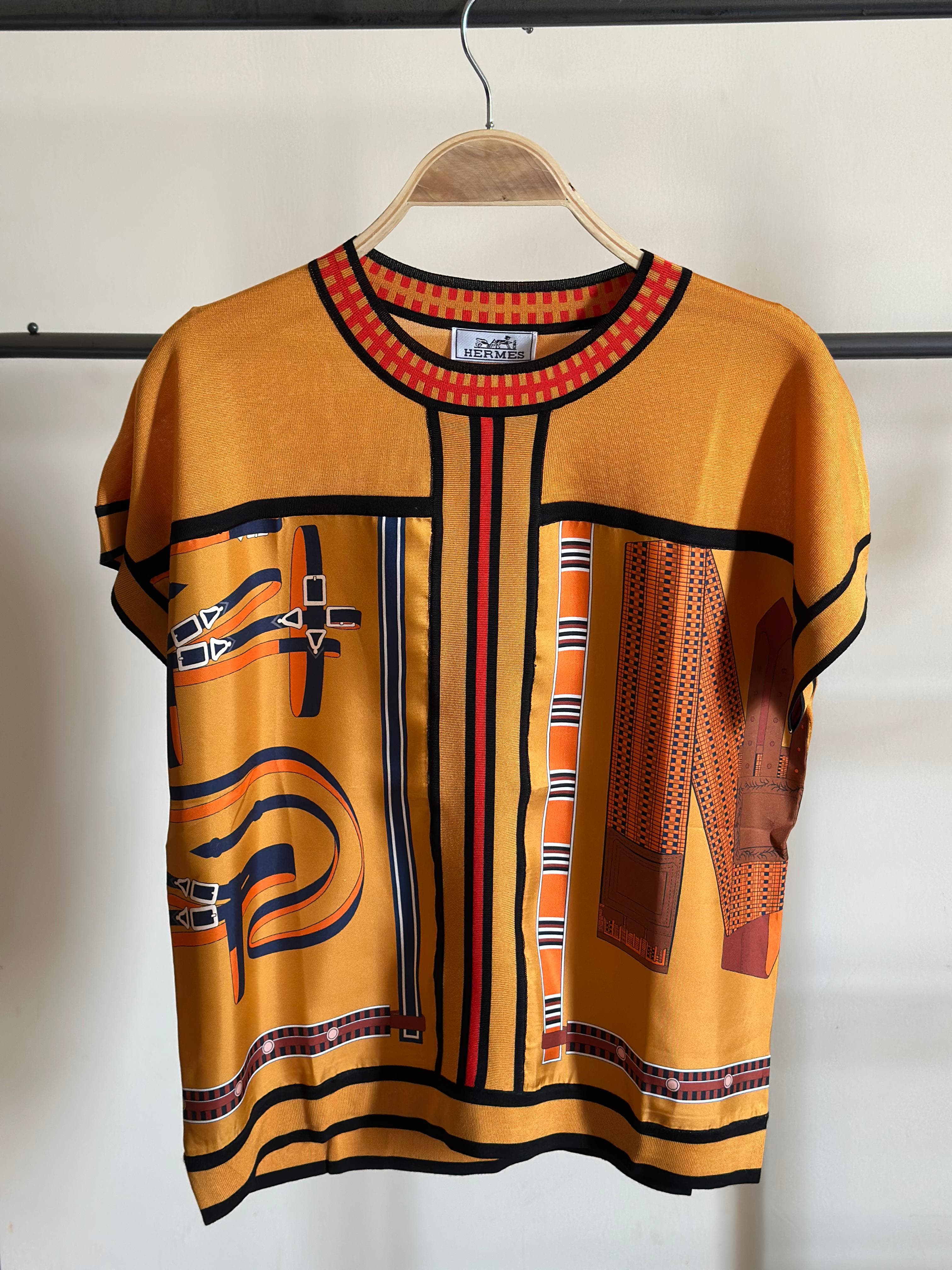 hermes T-shirt knit fabric
