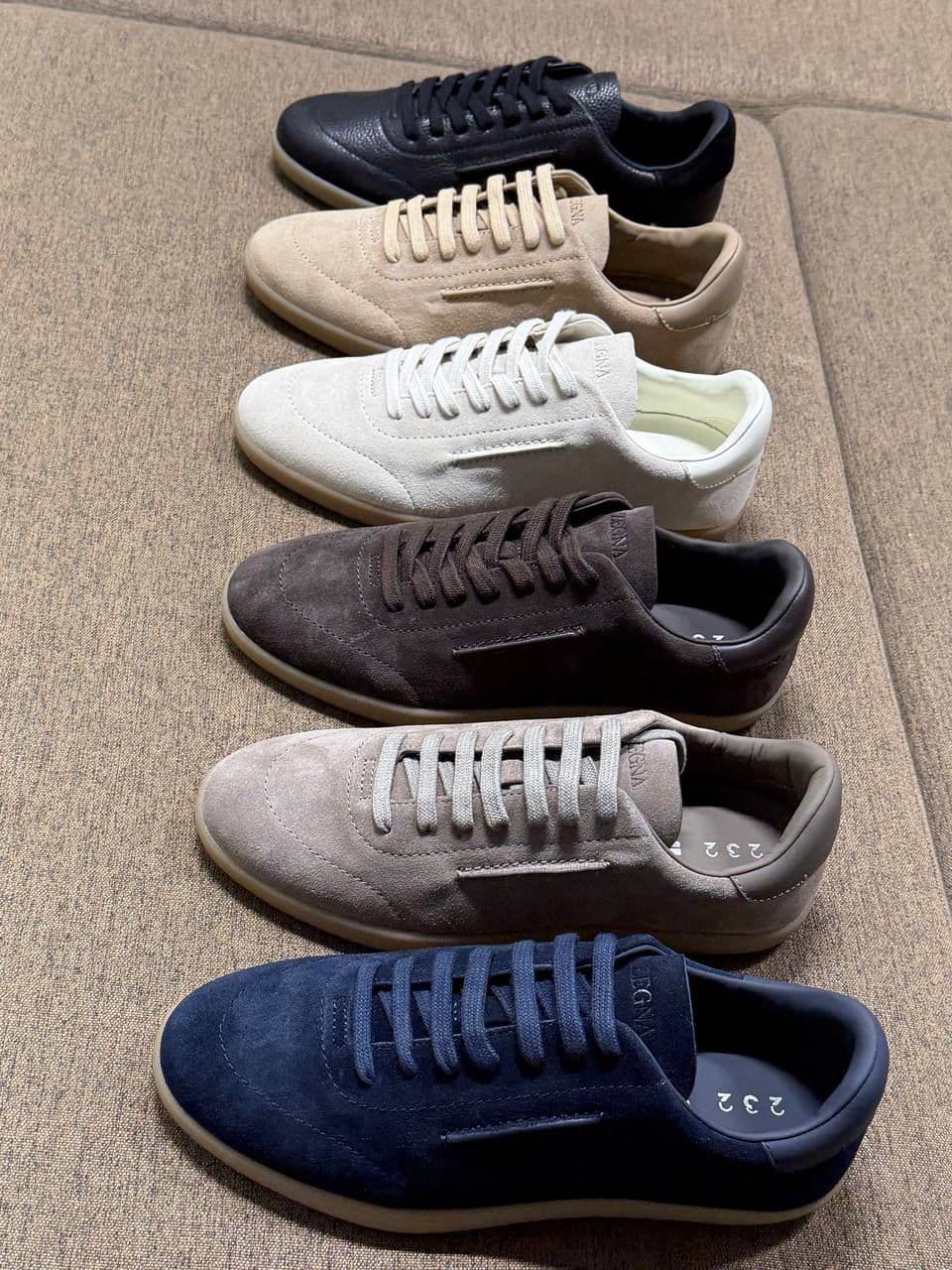 ZEGNA 232 Suede Sneakers Premium Leather