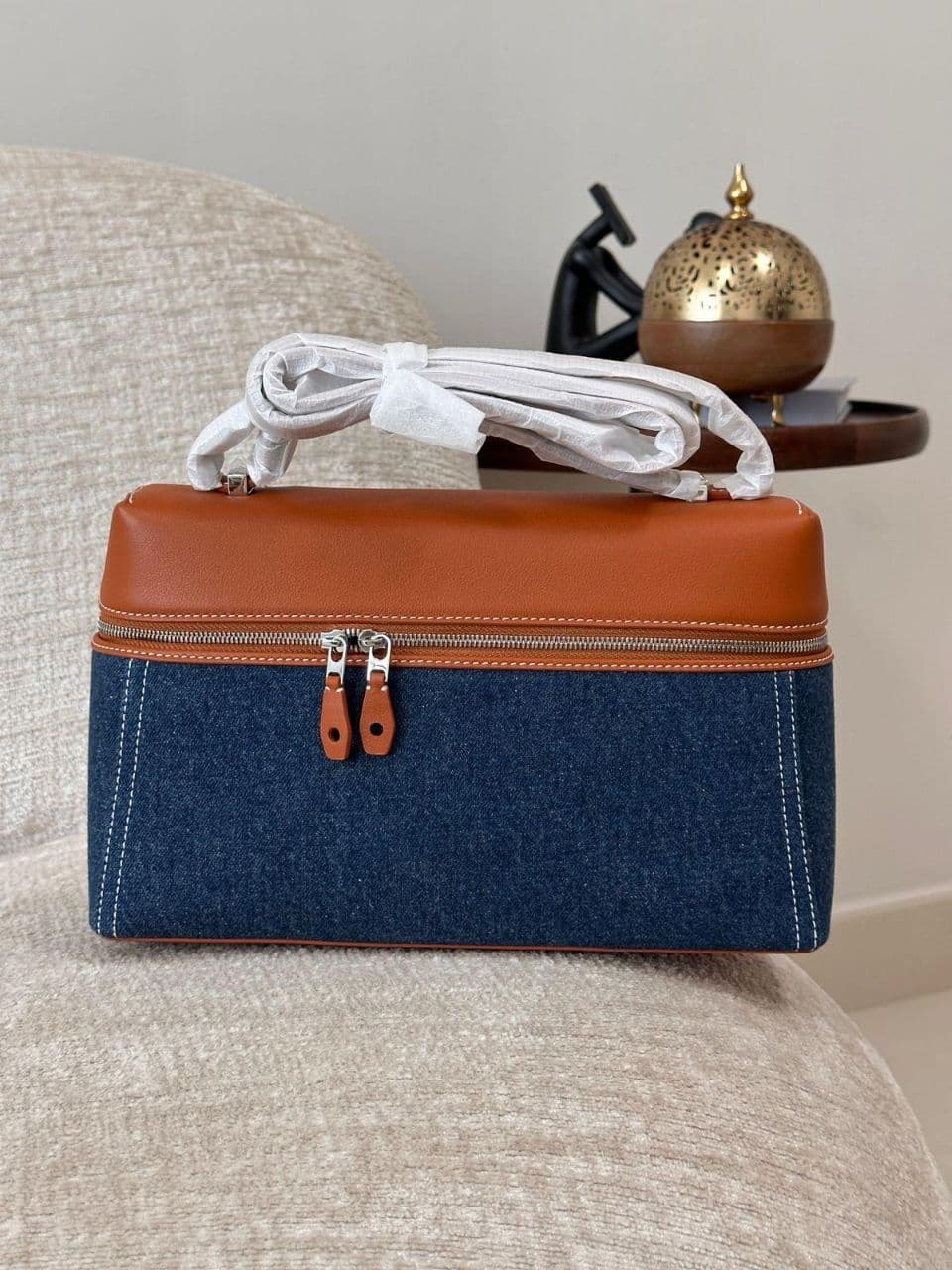 Loro Piana Extra Bag L27 – Leather & Canvas Edition