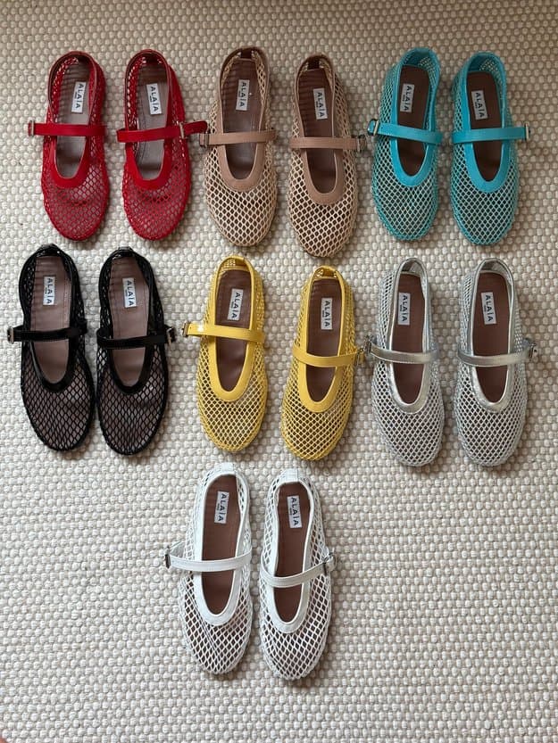 Alaia Mesh Ballet Flats