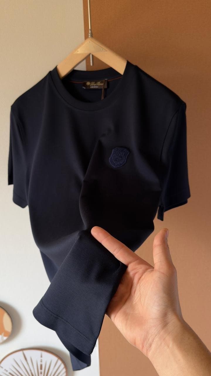 Loro Piana Luxury Soft-Touch Minimal Logo T-Shirt