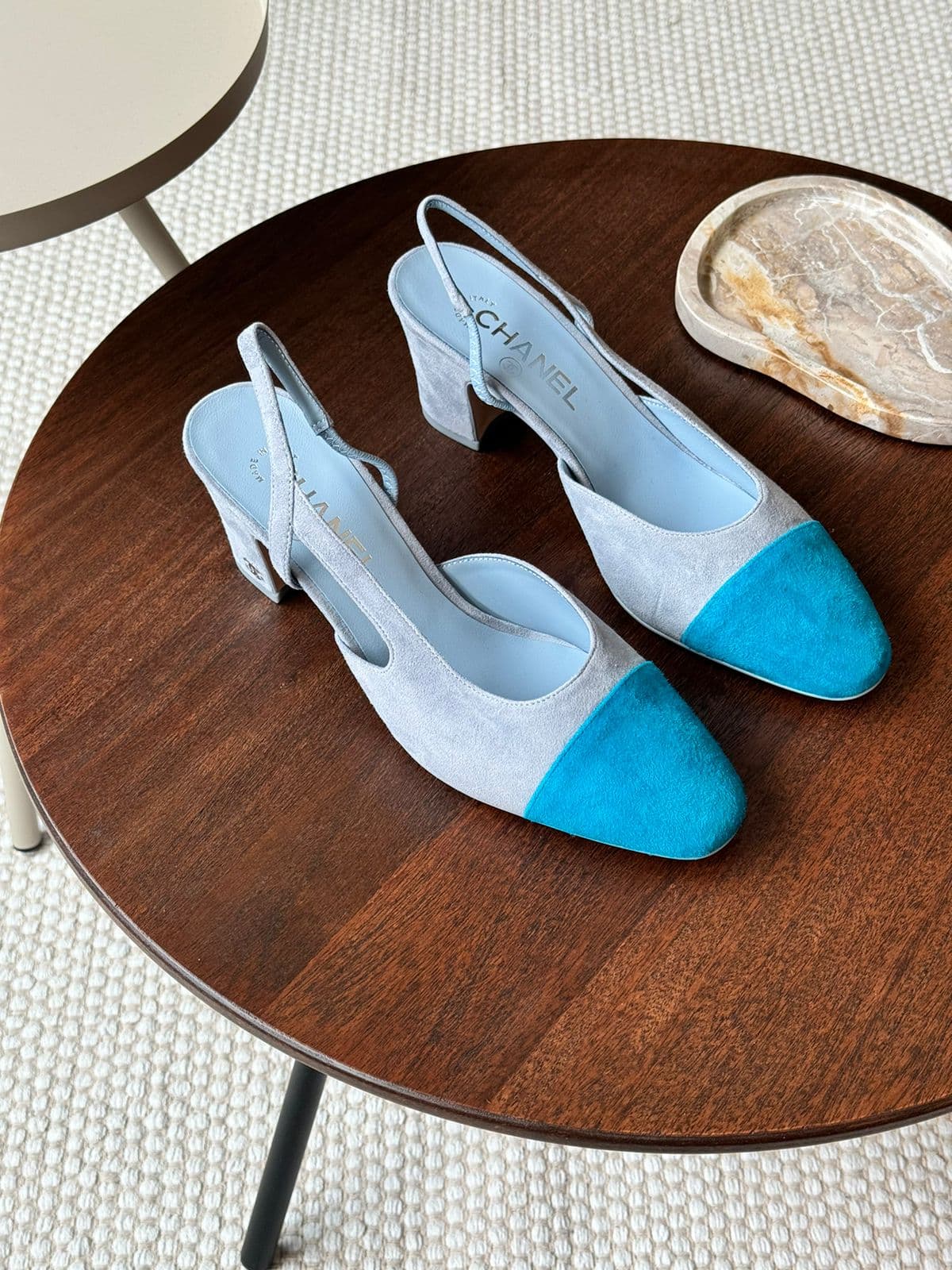 Chanel Slingback in Suede Leather – Soft Luxury for Every Step