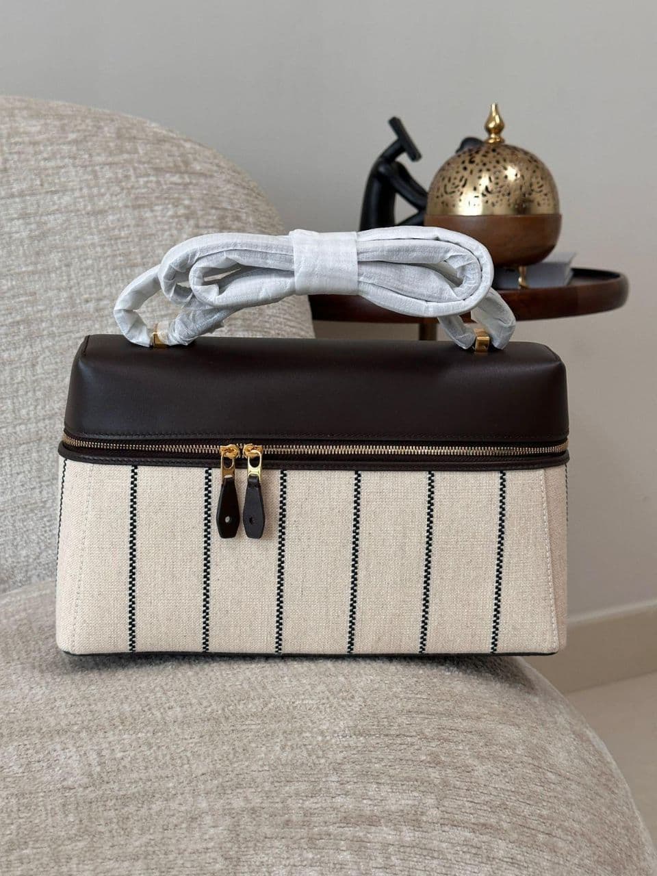 Loro Piana Extra Bag L27 – Leather & Canvas Edition