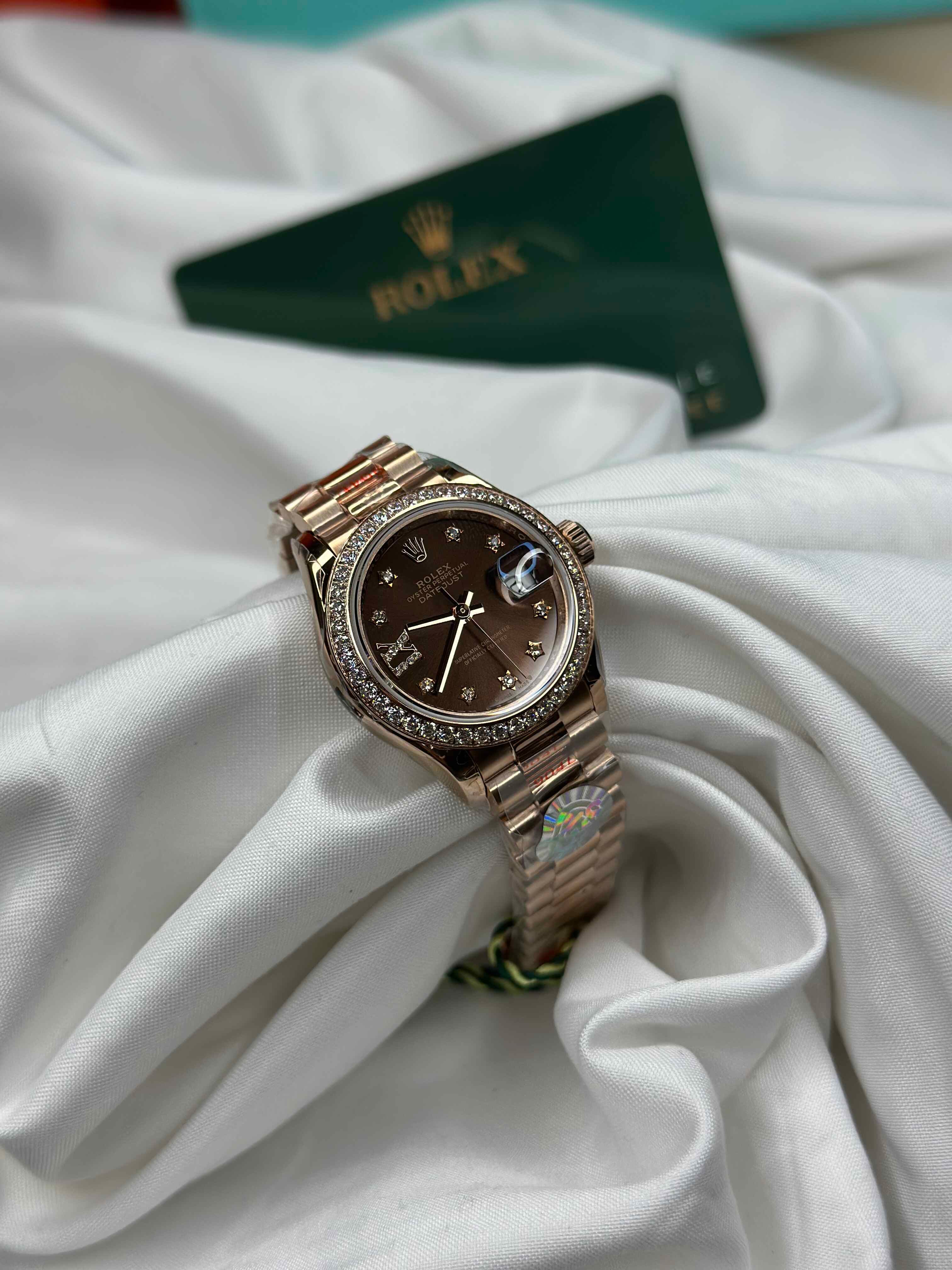 Rolex Lady Datejust 28mm – Rose Gold Collection (Colorful Dials Edition)