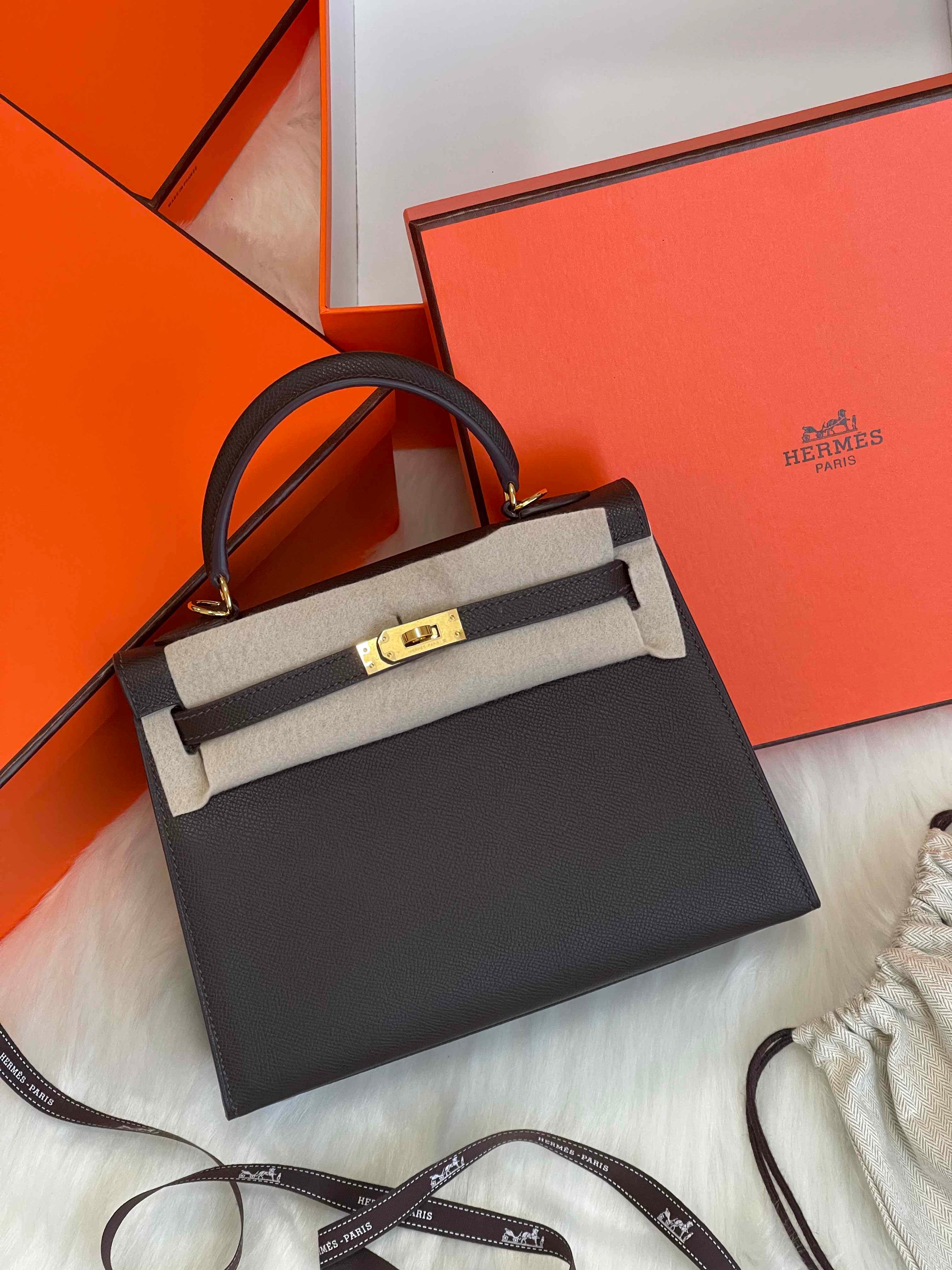 Hermès Kelly 25 Epsom Leather Bag – Full Color Collection Available in UAE & GCC