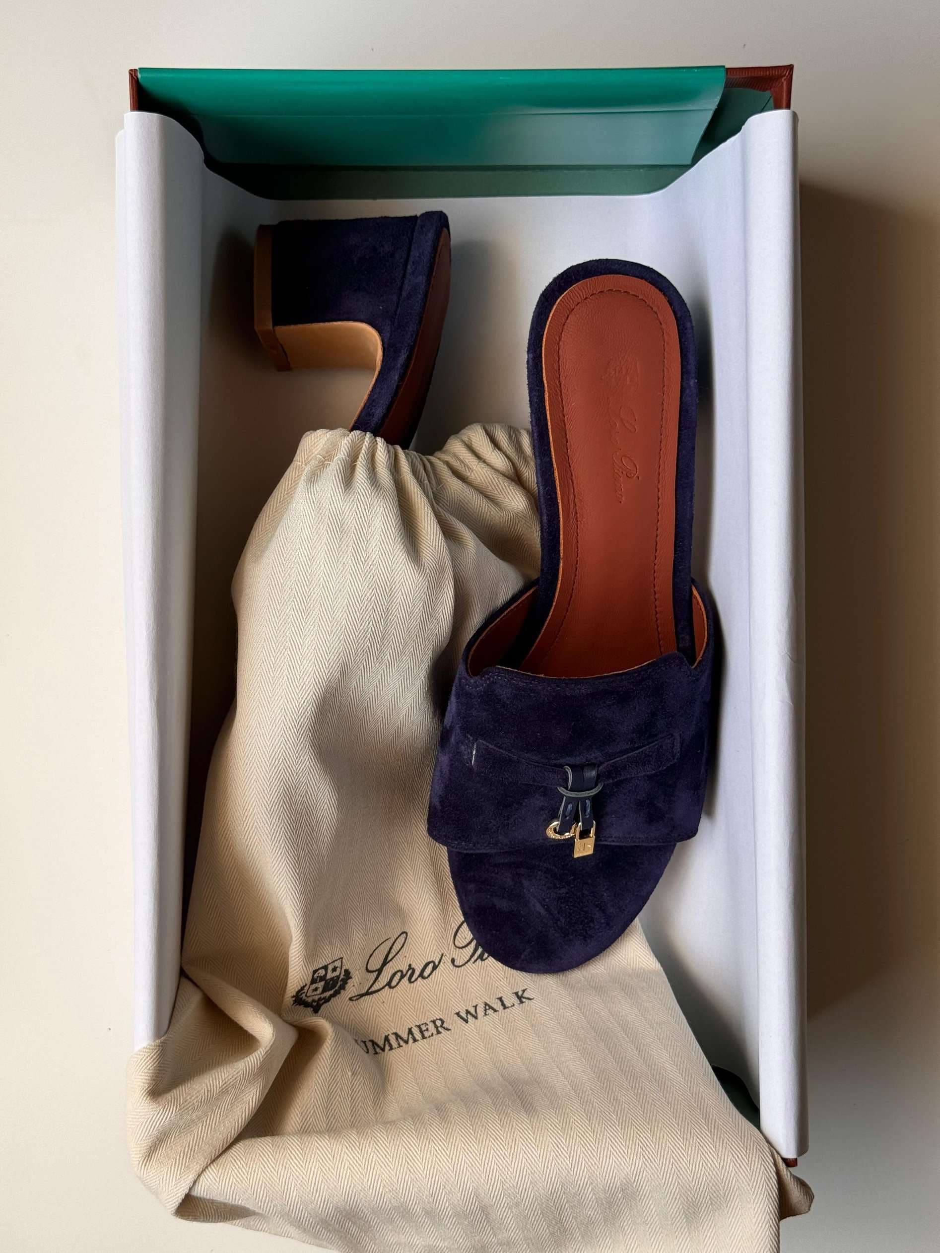 Loro Piana Summer Charms Heel Sandal