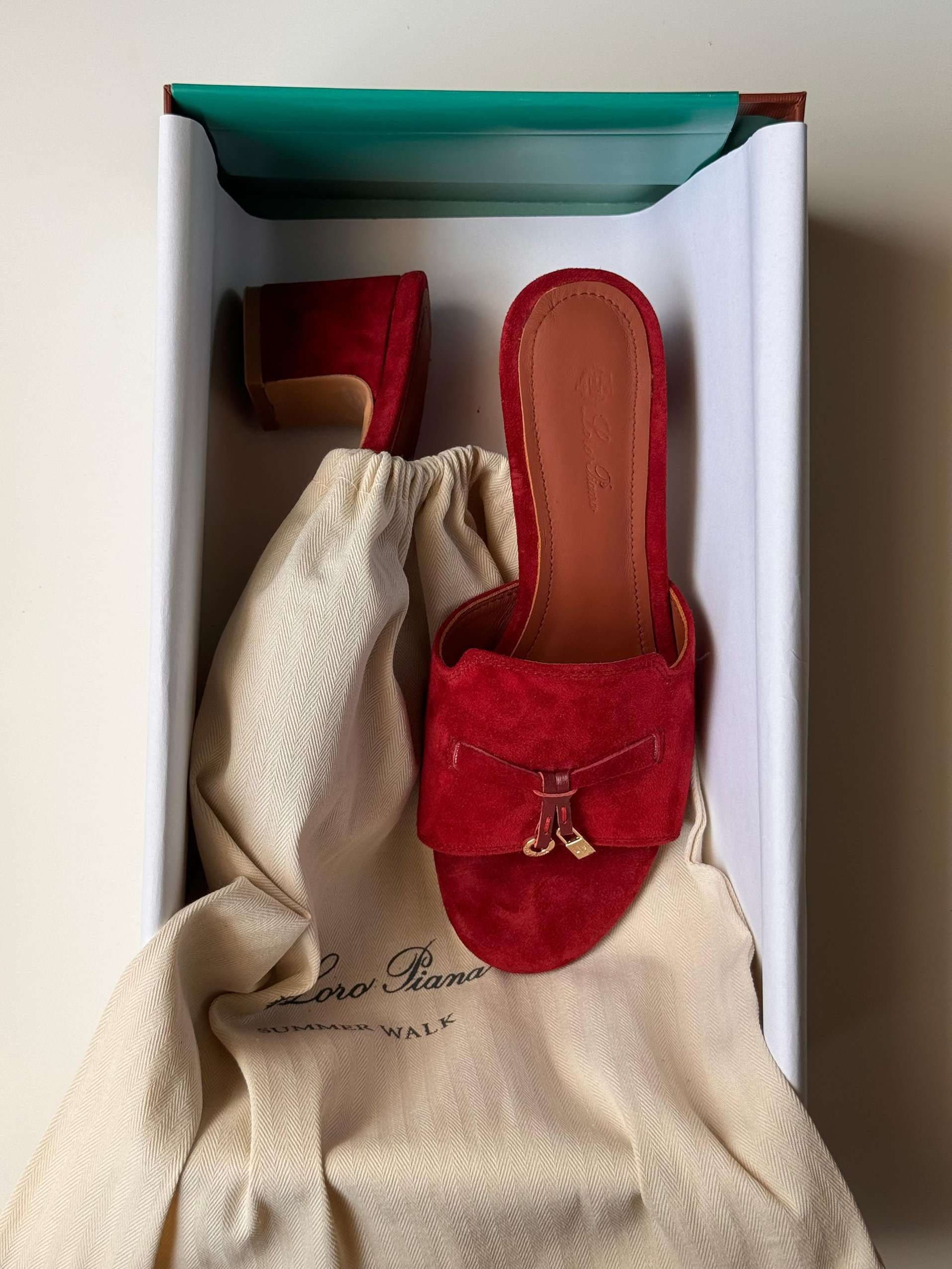 Loro Piana Summer Charms Heel Sandal