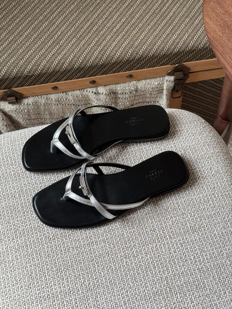 Hermès Miss Sandal Kelly Buckle Leather