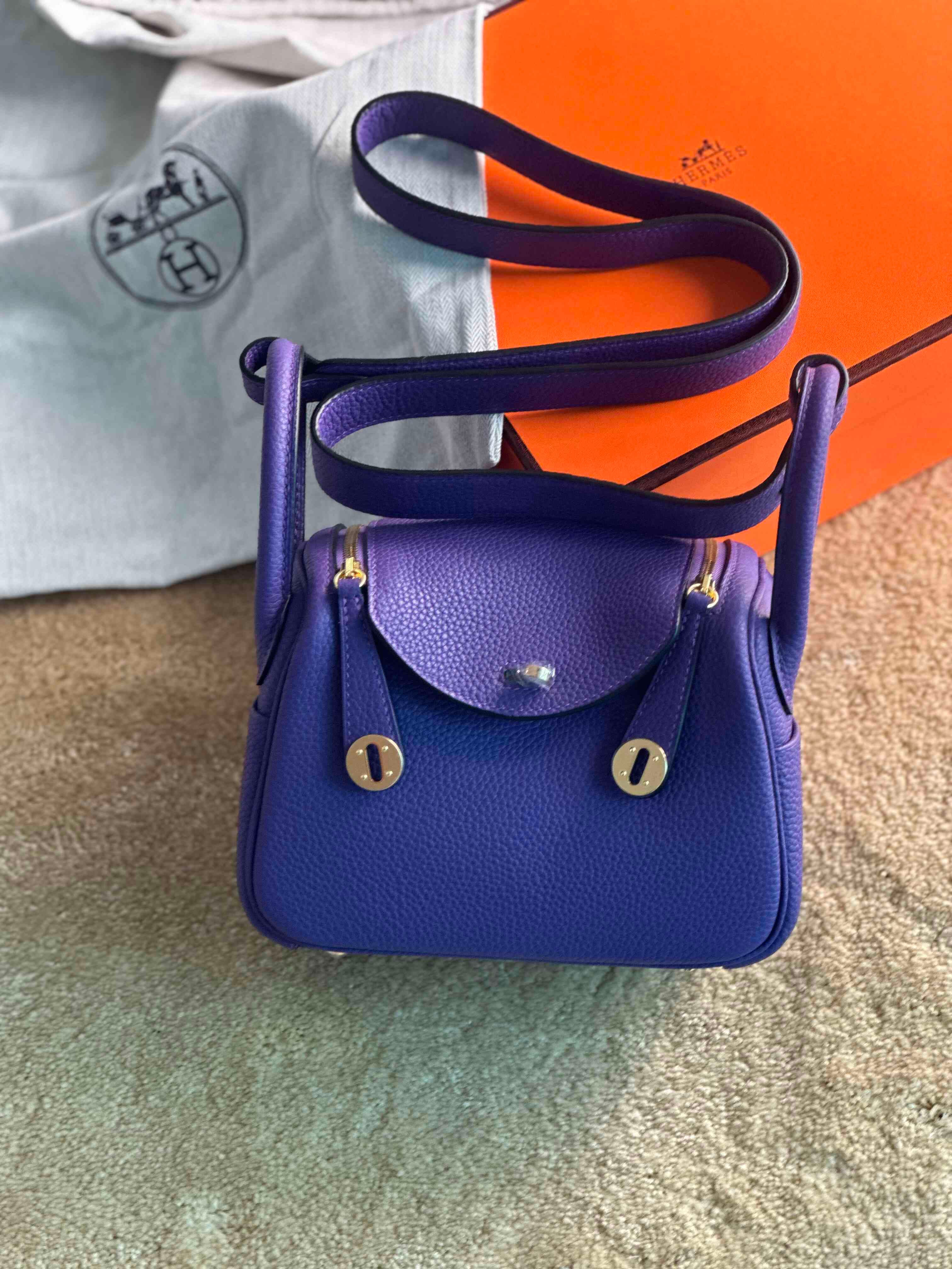 Hermès Mini Lindy Togo Bag – Compact Luxury Icon